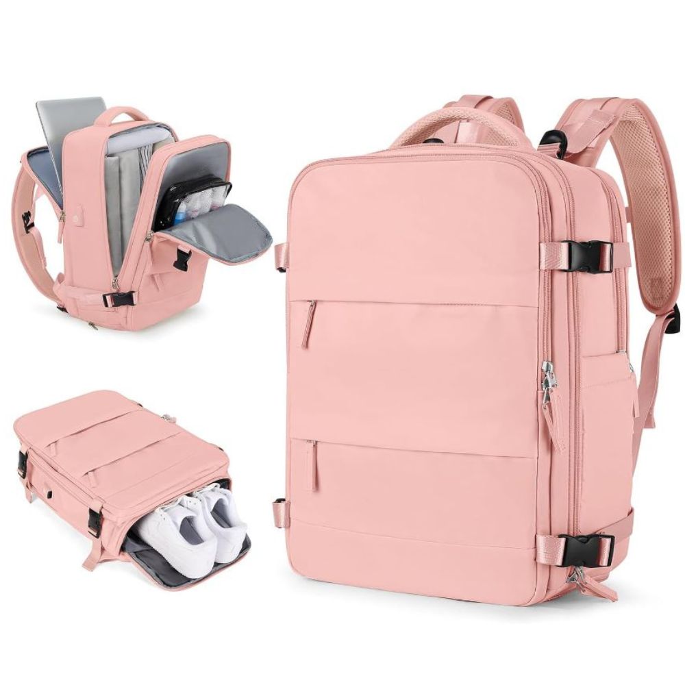 Mochila Viajera para Cabina Premium Rosado