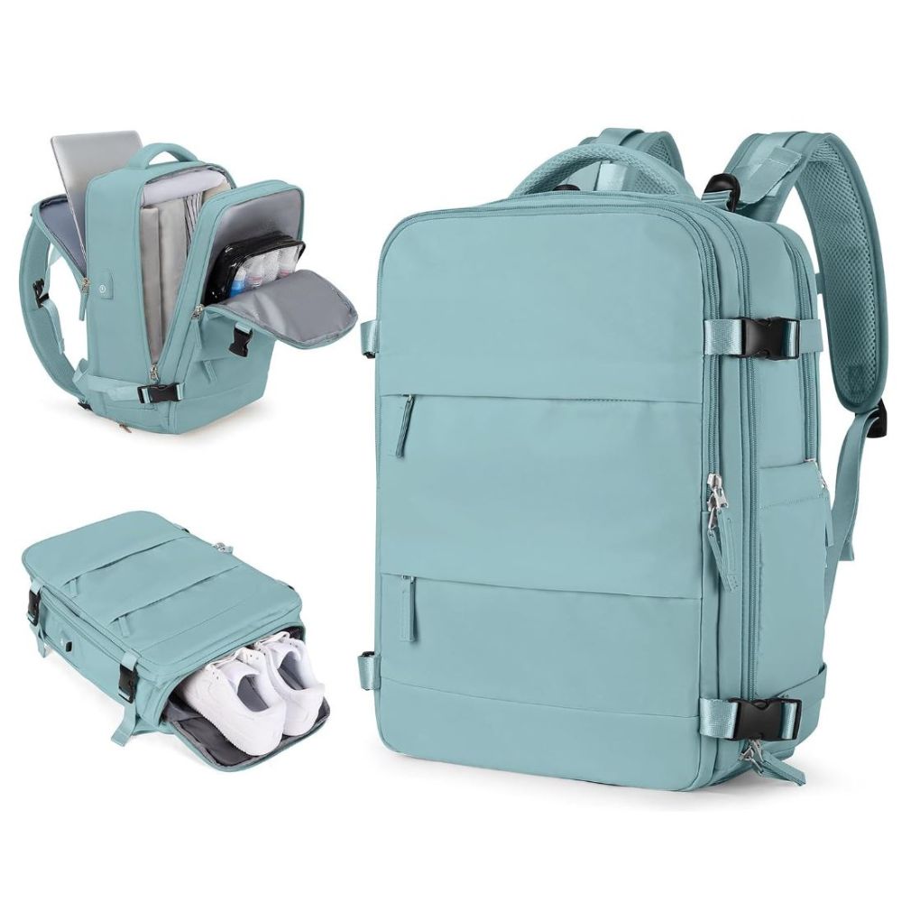 Mochila Viajera para Cabina Premium Verde Claro