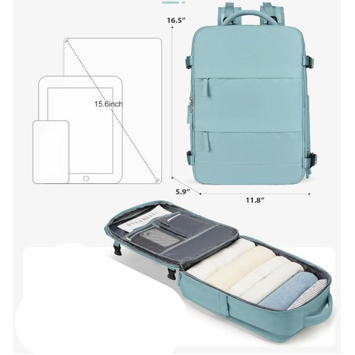 Mochila Viajera de Cabina Verde Claro