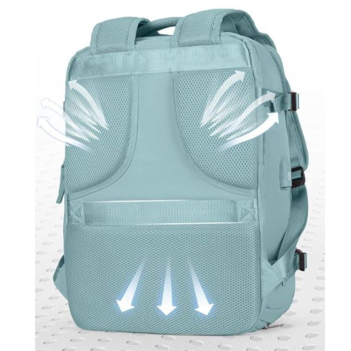 Mochila Viajera de Cabina Verde Claro