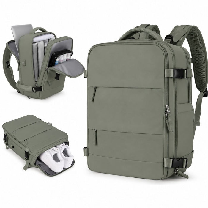 Mochila Viajera para Cabina Premium Verde Militar