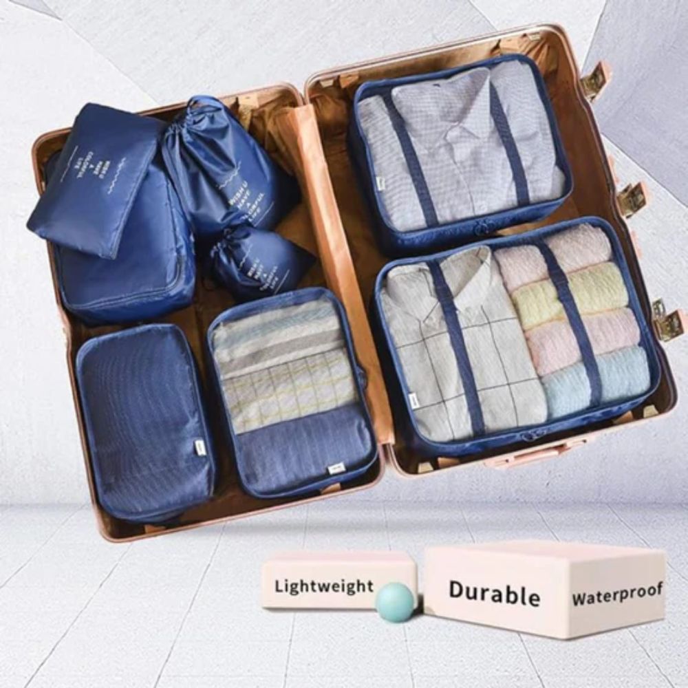 Organizadores de maleta 7 Pcs - Azul