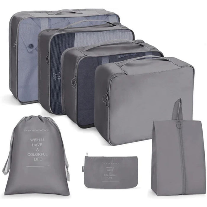 Organizadores de maleta 7 Pcs - Gris