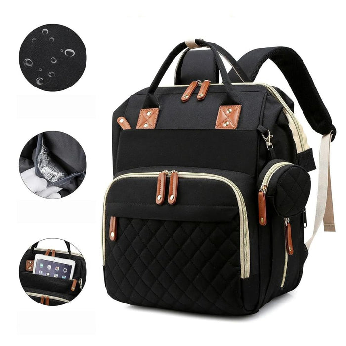 Mochila pañalera confort Negro