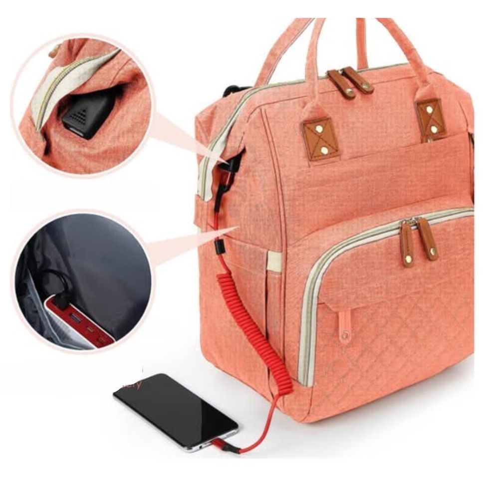 Mochila pañalera confort Rosado