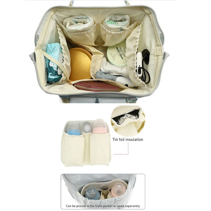 Mochila pañalera Carefree Beige