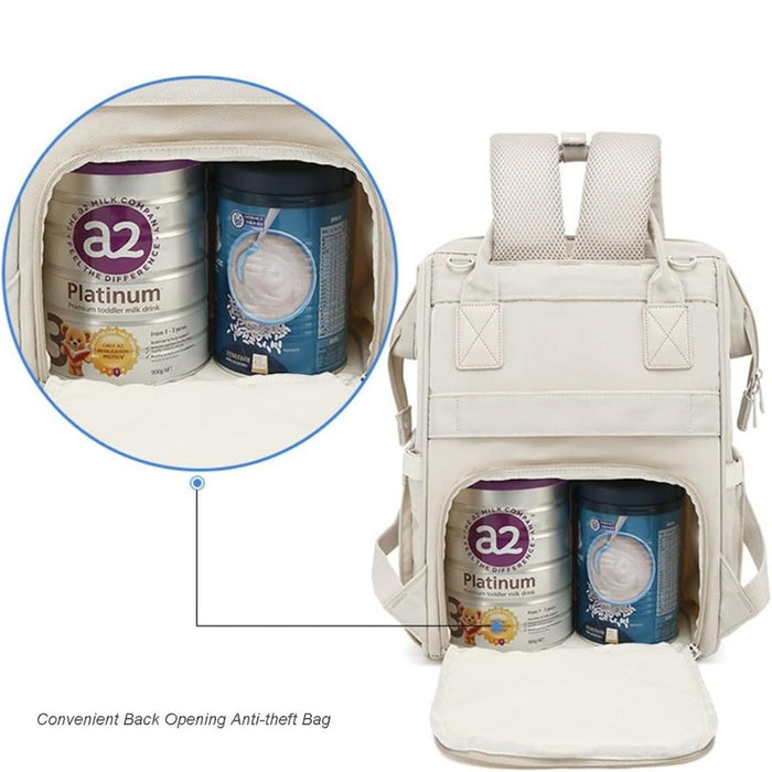 Mochila pañalera Carefree Beige