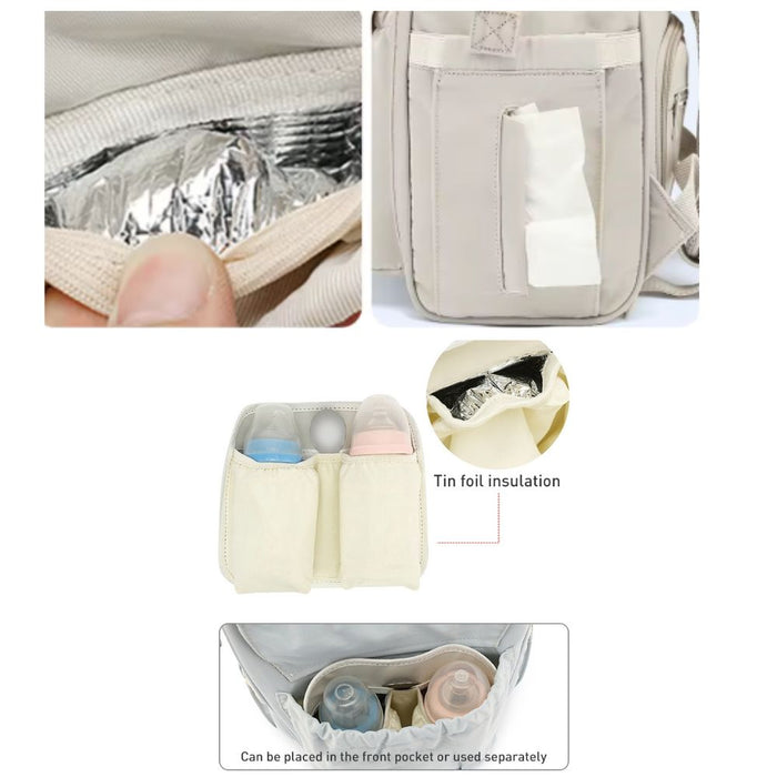 Mochila pañalera Carefree Beige