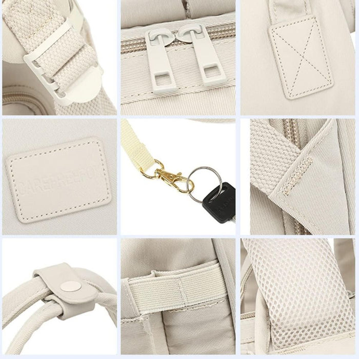 Mochila pañalera Carefree Beige
