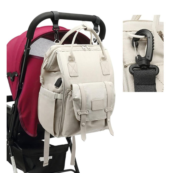 Mochila pañalera Carefree Beige