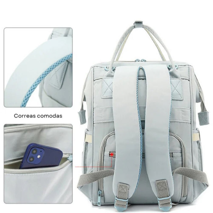Mochila pañalera Carefree Azul