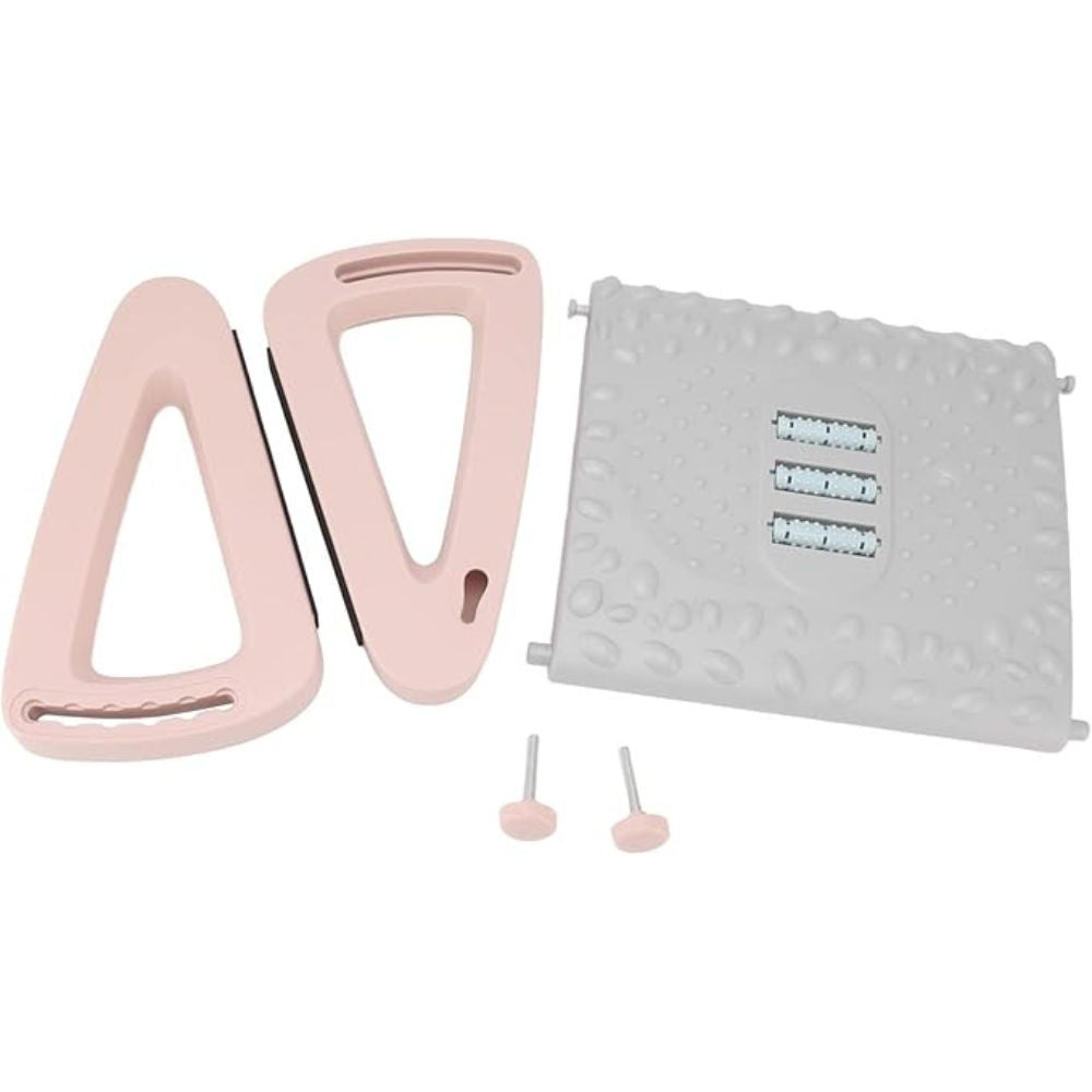 Reposapiés ergonómico BN10, Gris-rosa