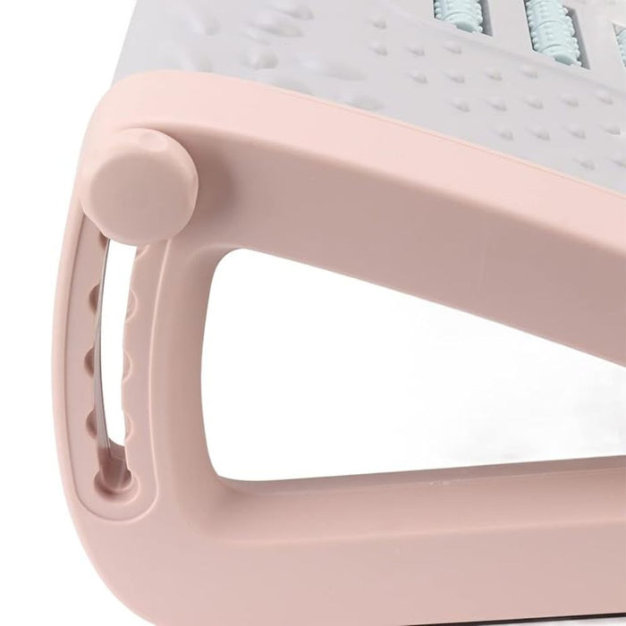 Reposapiés ergonómico BN10, Gris-rosa