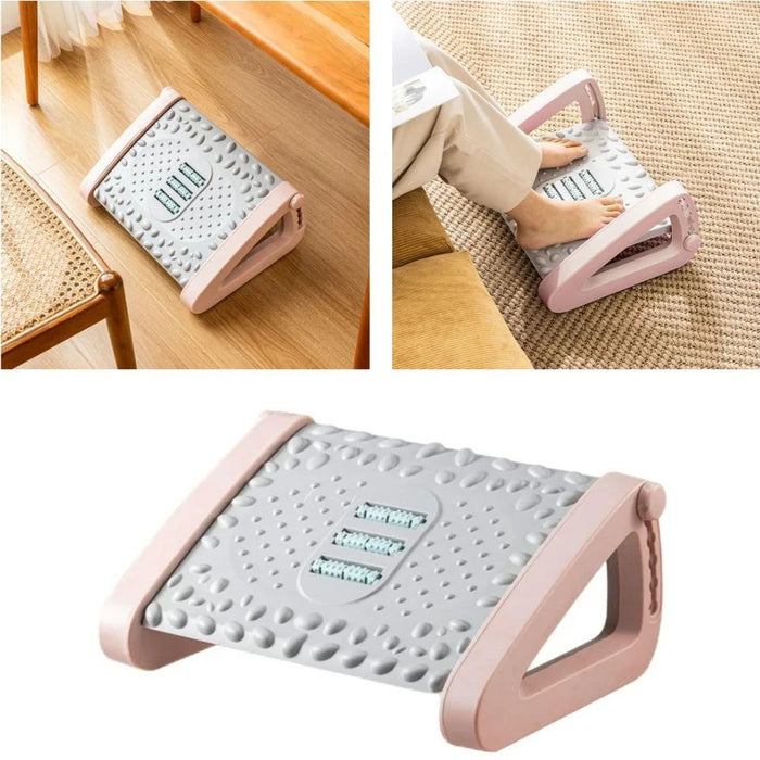 Reposapiés ergonómico BN10, Gris-rosa