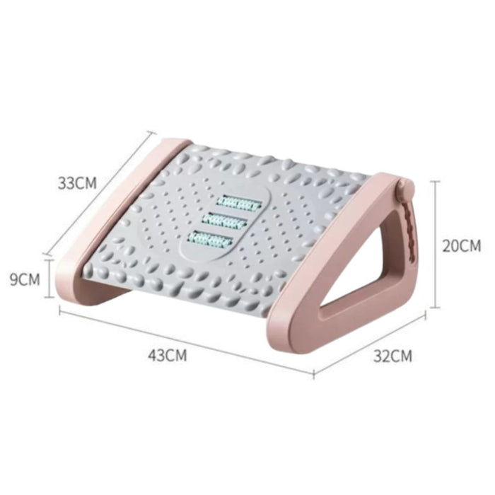 Reposapiés ergonómico BN10, Gris-rosa