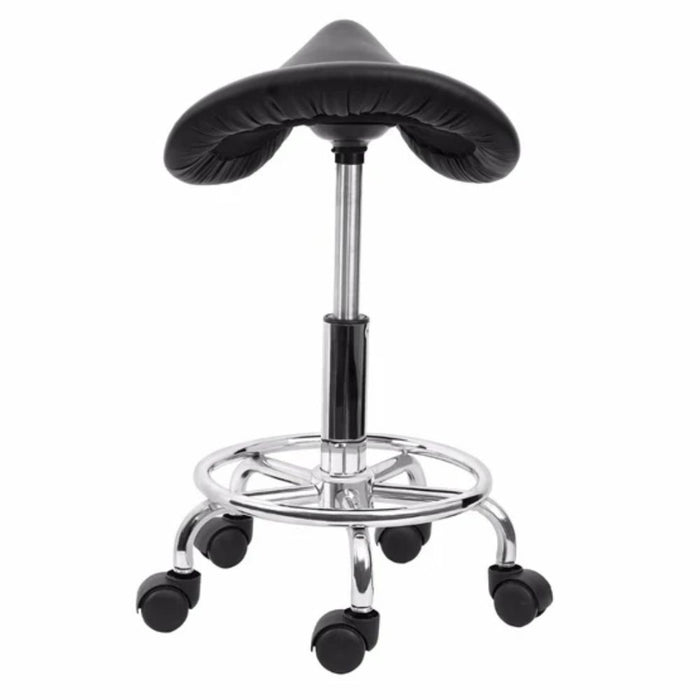 Silla ergonómica de montar, taburete giratorio, negro