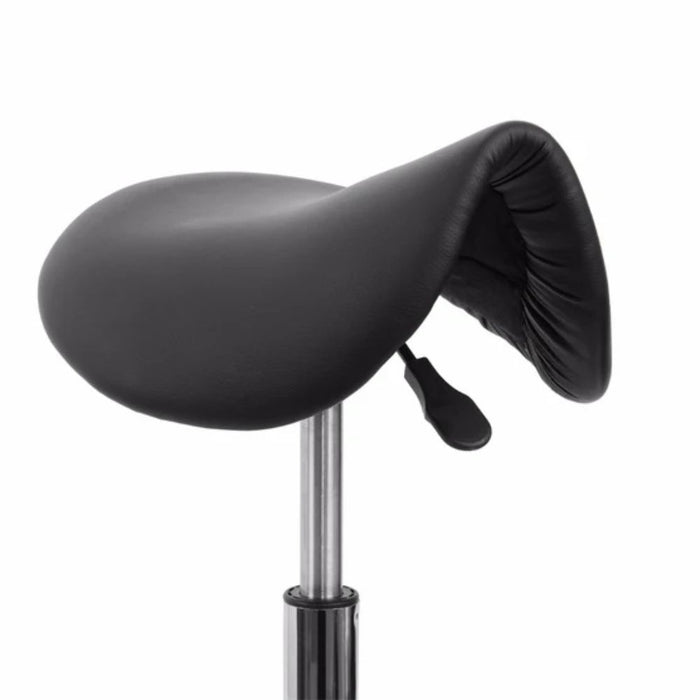 Silla ergonómica de montar, taburete giratorio, negro