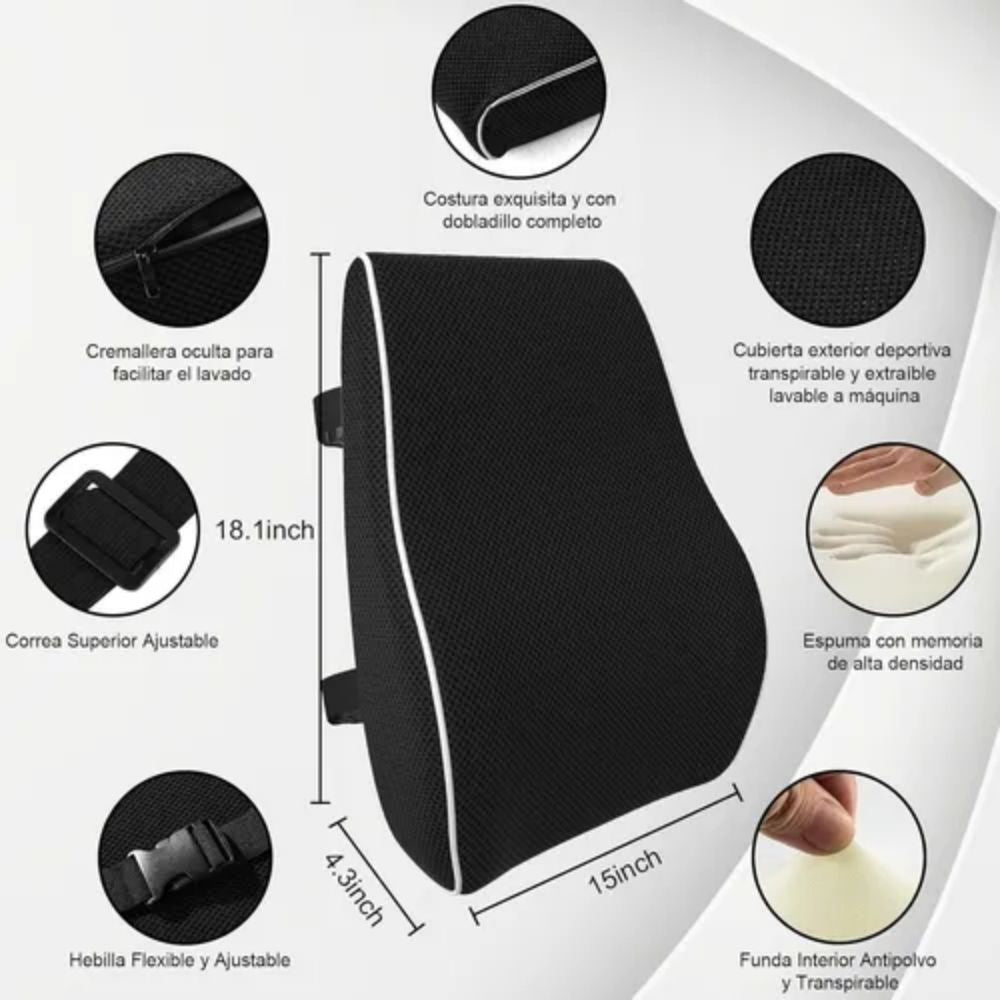 Kit Ergonómico con Gel PICARON N-01 – Negro