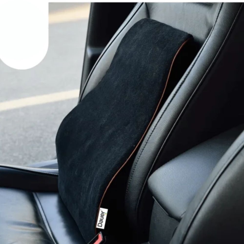 Cojín de Respaldo Ergonómico con Gel y Carbón de Bambú Dauer – Negro