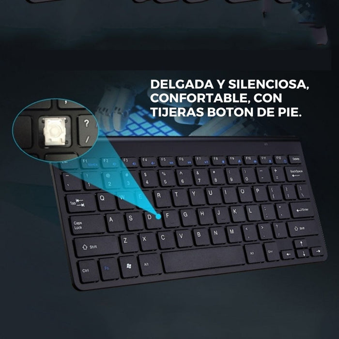 Teclado & Mouse Inalámbrico Negro