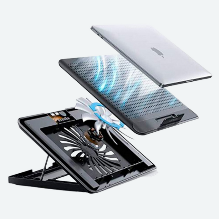 Cooler para laptop de Aluminio Nuoxi Q5 Negro